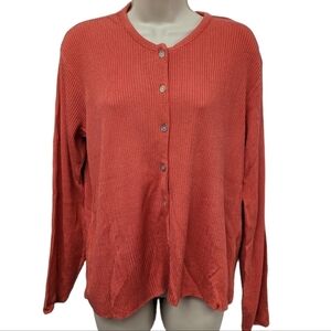 Pierre Cardin Vintage Ribbed Cardigan Sz L